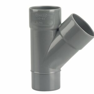 Culotte PVC Évacuation Bâtiment MF 45° DN50 – Résistance au Feu NF-Me