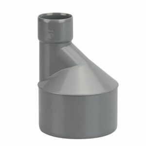 Réduction excentrée PVC évacuation bâtiment DN100xDN40 - Norme NF-Me