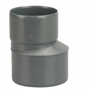 Réduction excentrée PVC évacuation bâtiment DN100xDN80 - Wavin NF-Me