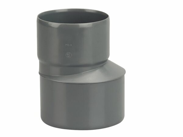 Réduction excentrée PVC évacuation bâtiment DN100xDN80 - Wavin NF-Me