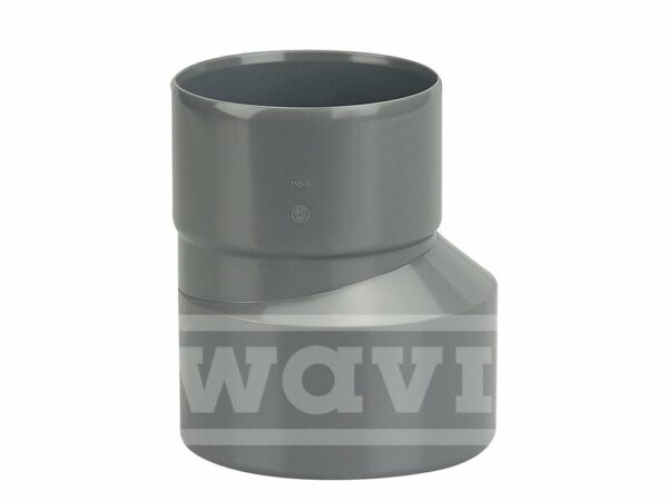 Réduction Excentrée PVC pour Évacuation Bâtiment DN125 x DN100 - Flexible et Facile à Installer