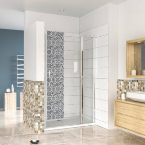 Porte de douche pivotante en verre securit anticalcaire 130x187cm