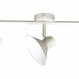 Plafonnier ''Icone'' crème en fer - Blanc crème - 3 ampoules E14 max 40W