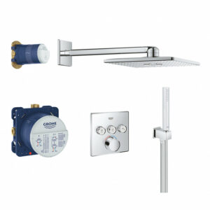 Set de douche Grohe SmartControl avec nettoyant GrohClean offert