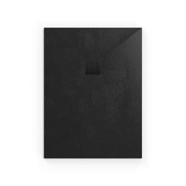 Receveur de douche rectangulaire 120x90 en marbre coulé noir
