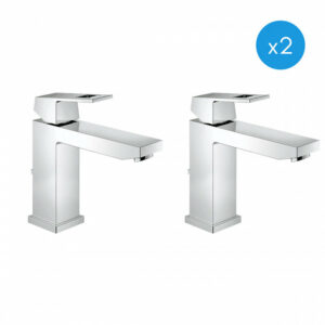 Lot de 2 mitigeurs monocommande 1/2" LavaboTaille M - Grohe Eurocube