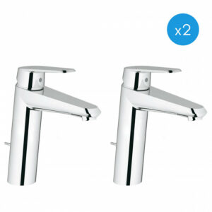 Lot de 2 mitigeurs monocommande 1/2" Lavabo Taille M Grohe Eurodisc Cosmopolitan