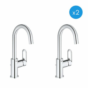 Lot de 2 mitigeurs monocommande lavabo taille L Bauloop - Grohe