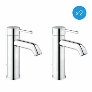 Lot de 2 mitigeur de lavabo chrome Grohe Essence New - 23589001-DUO