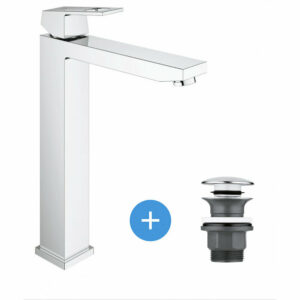 Set mitigeur Grohe Eurocube XL + bonde clic clac pour lavabo