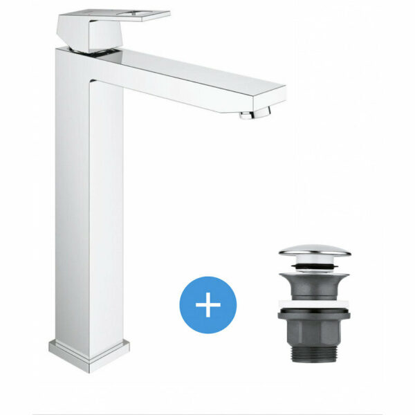 Set mitigeur Grohe Eurocube XL + bonde clic clac pour lavabo