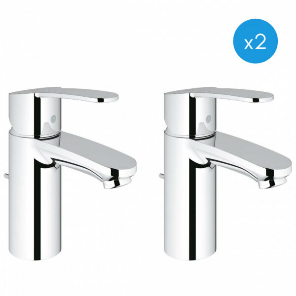 Mitigeur monocommande 1/2" Lavabo Grohe Eurostyle Cosmopolitan Taille S (Lot de 2)