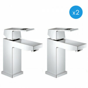 Lot de 2 mitigeurs monocommande 1/2" LavaboTaille S Grohe Eurocube