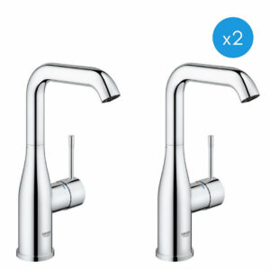 Lot de 2 mitigeurs monocommande pour lavabo Grohe Essence