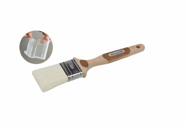 Pinceau plat peinture acrylique 38 mm avec Fresh Box - Fibres synthétiques Fillpro®