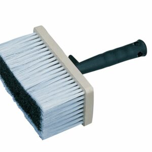 Brosse rectangulaire à encoller pour papier peint - Fibres PVC, Manche en polypropylène