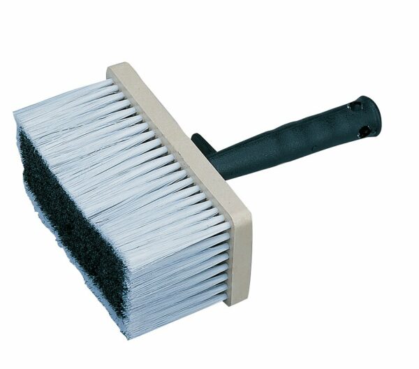 Brosse rectangulaire à encoller pour papier peint - Fibres PVC, Manche en polypropylène