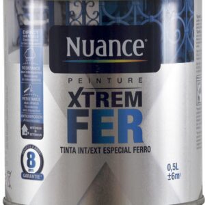 Peinture XTREM Fer - Noir - Satin - 0.5L pour une protection optimale du fer