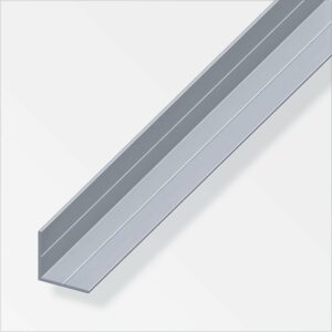 Cornière Égale en Aluminium Brut 23,5 mm - Longueur 1 m | Matériau Résistant pour Bricolage et Rénovation