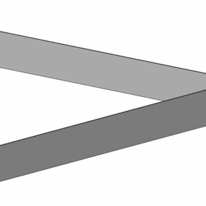 Triangle de paillage 39cm en acier galvanisé