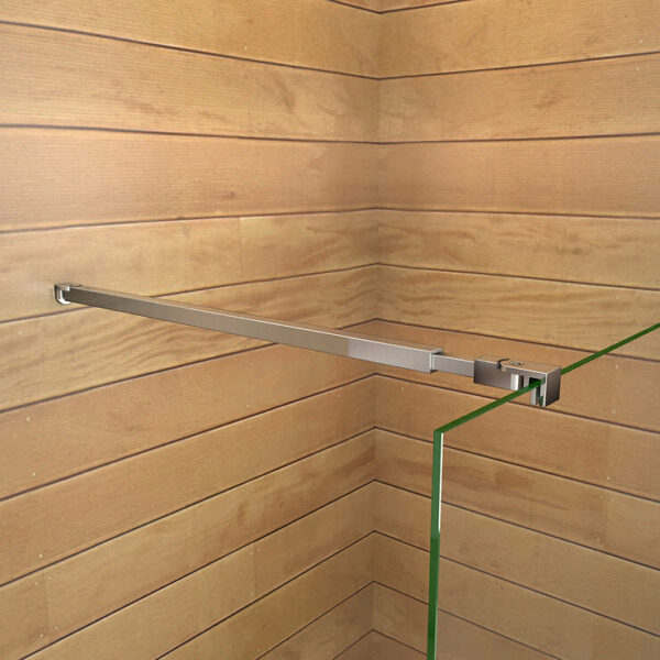Barre De Stabilisation Extensible pour douche à l'italienne en Aluminium Chromé