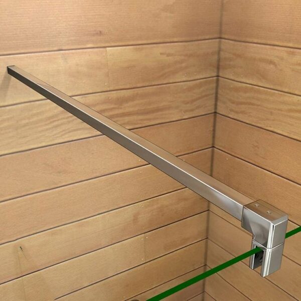 Barre de stabilisation 140cm pour douche à l'italienne avec finition chromée