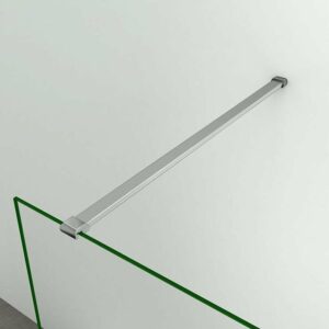 Barre de fixation 90cm pour douche à l'italienne en finition chromée