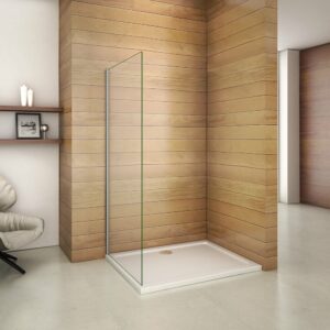 AICA paroi de douche 30x200cm en 8mm verre anticalcaire paroi de douche à l'italienne