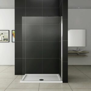 Paroi de douche à l'italienne en verre anticalcaire 110x200cm