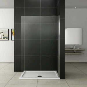 AICA paroi de douche 100x200cm en 8mm verre anticalcaire paroi de douche à l'italienne