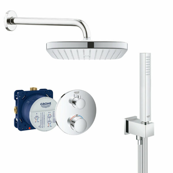 Set de douche encastré Grohe avec mitigeur thermostatique