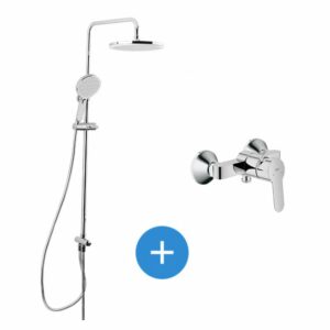 Ensemble de douche Grohe avec mitigeur et douchette 3 jets