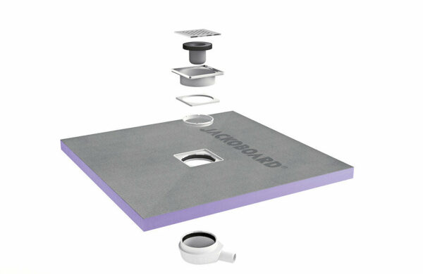 Receveur de douche à carreler Aqua Centré 900x900x40mm siphon horizontal offert
