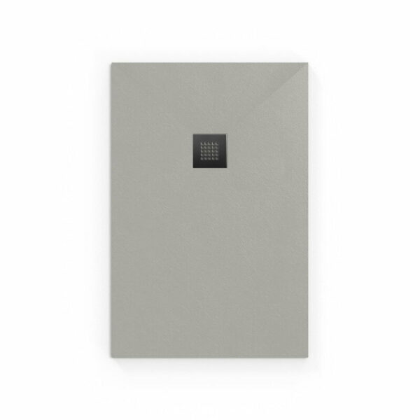 Receveur de douche rectangulaire en marbre coulé 120x80 cm - Gris