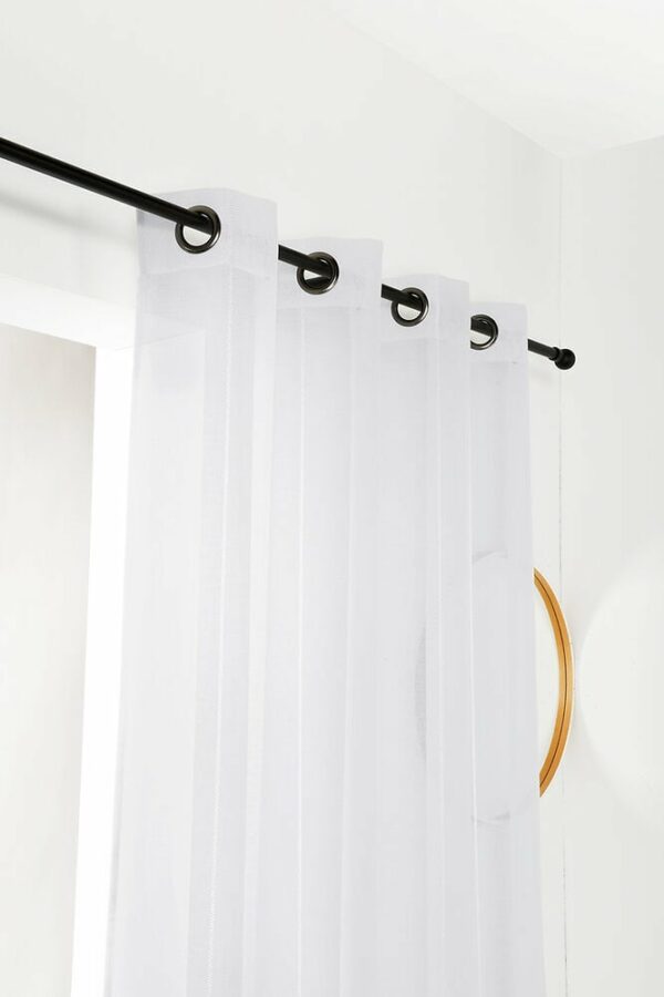 Voilage Fantaisie Jacquard Blanc 140x240cm – Élégance & Luminosité