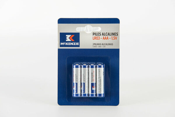 Piles alcaline LR03 AAA - Pack de 8 piles pour tous vos appareils