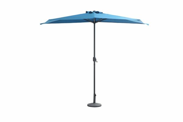 Parasol demi-lune de balcon - Bleu faïence
