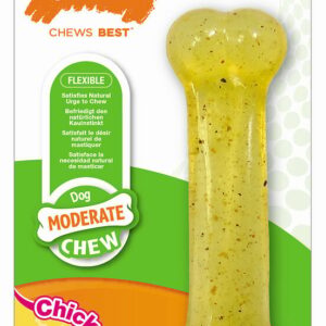 Jouet pour chien à mastication modérée Nyla Dental Moderate S Poulet