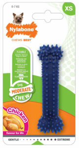 Jouet pour chien Nylabone dental chew xs poulet