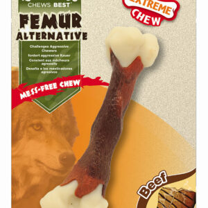 Nylabone femur m beef - Os à mâcher pour chien au goût de boeuf