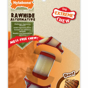 Nylabone Rawhide Knot Bone XS Bœuf pour les mâchoires les plus puissantes