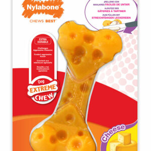 Jouet à mâcher pour chien NYLABONE CHEESE BONE M Fromage