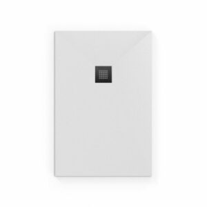 Receveur de douche rectangulaire en marbre coulé 140x80cm avec siphon
