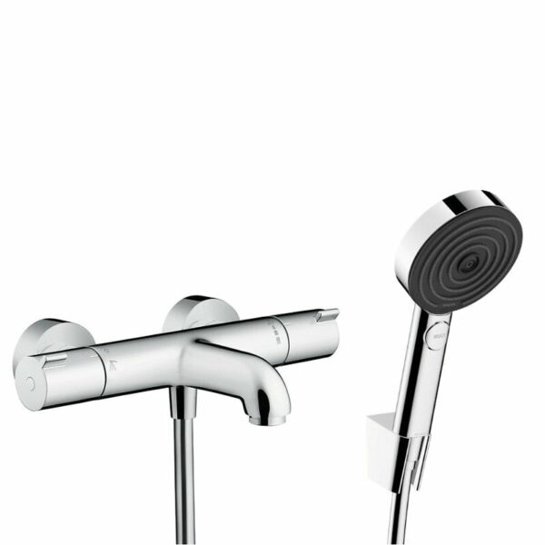 Offre spéciale Hansgrohe Ecostat Set Mitigeur Thermostatique bain/douche + Douchette à main 105mm