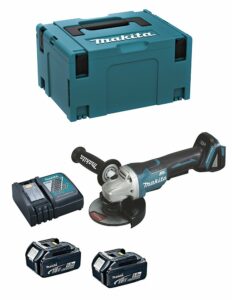 Mini-Meuleuse MAKITA DGA508RTJ (2 x 5,0 Ah DC18RC MAKPAC 3)