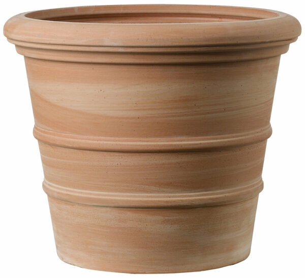 Pot terre cuite Vaso Siena Toscana 38cm, terre rosée