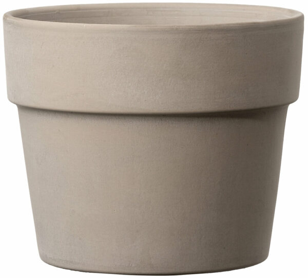 Cache-pot terre cuite Perfetto Grafite 11cm, terre grise