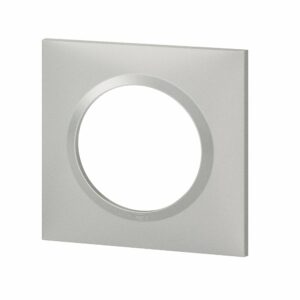Plaque Carrée Dooxie 1 Poste Finition Aluminium - Rattrapage Mur