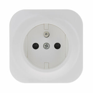 Prise de courant avec terre saillie Profil Eco 16A – Blanche, Sécurité et Fiabilité