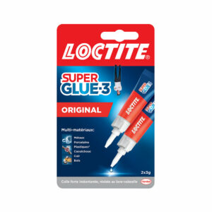 Colles Cyanoacrylates SG3 - Lot de 2 Tubes de 3g, Colle Ultra-Forte, Séchage Rapide et Résistante à l'Eau